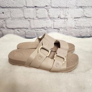 REEF Sandals Cushion Vera Cruz Bone Tortoise Slide Womens 7.5